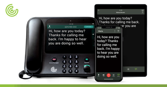 Captioning Phone Service for Home & On The Go - No Cost ADA Accomodation